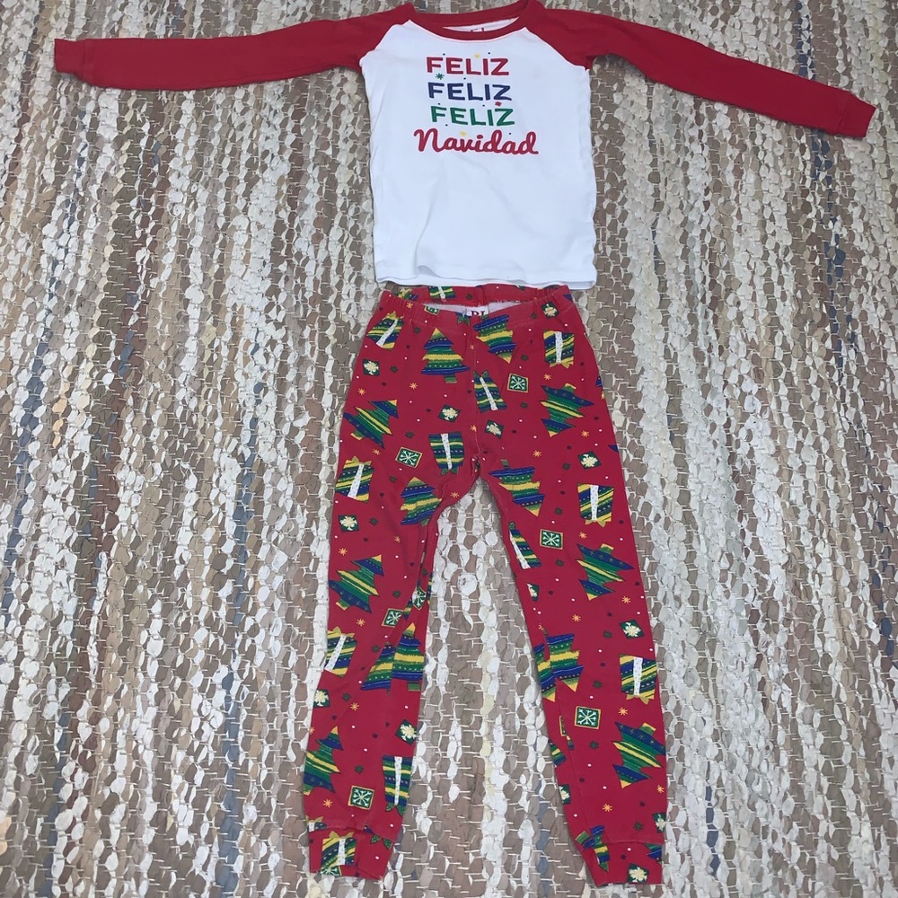 Place Red and White Pajama Top